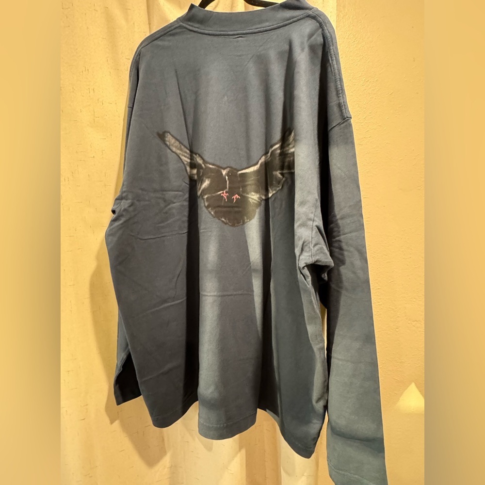 Yeezy Gap by Balenciaga Dove Longsleeve Tee Black. New W/O tags. XL